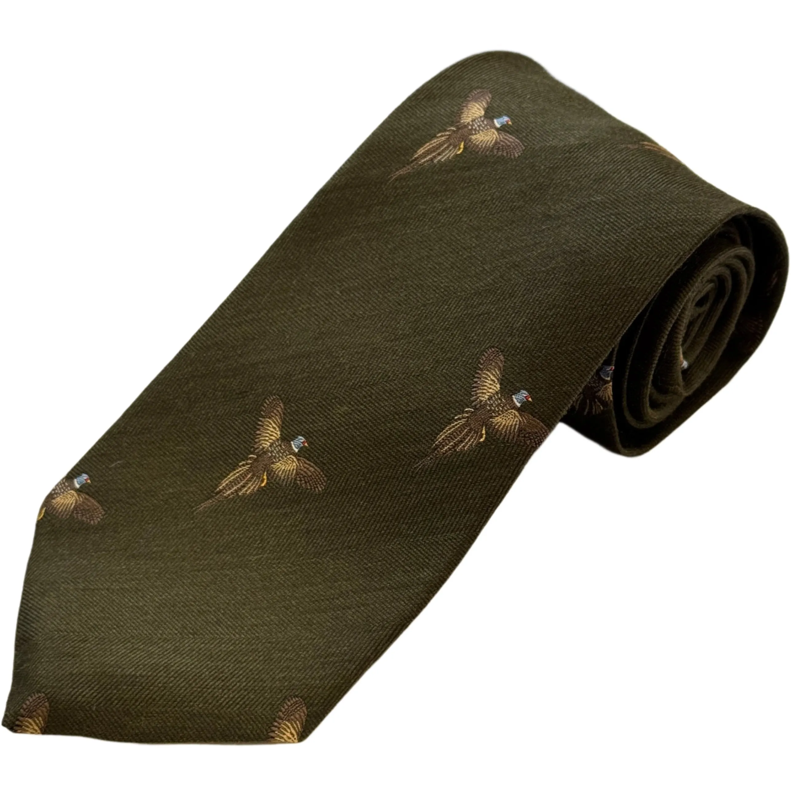 Wool and Silk Flying Pheasant Tie
