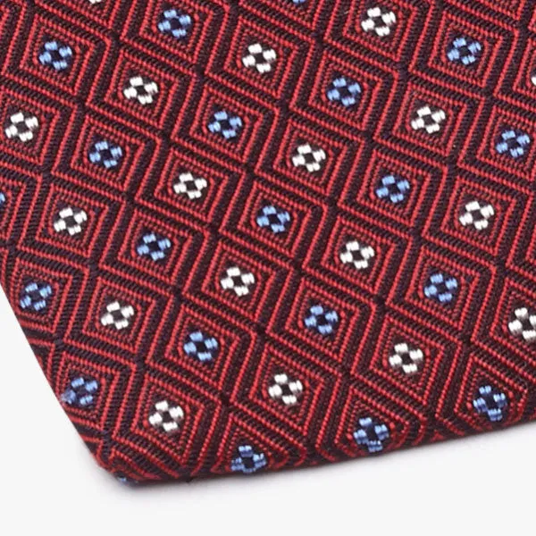 Woven Neat Tie Red