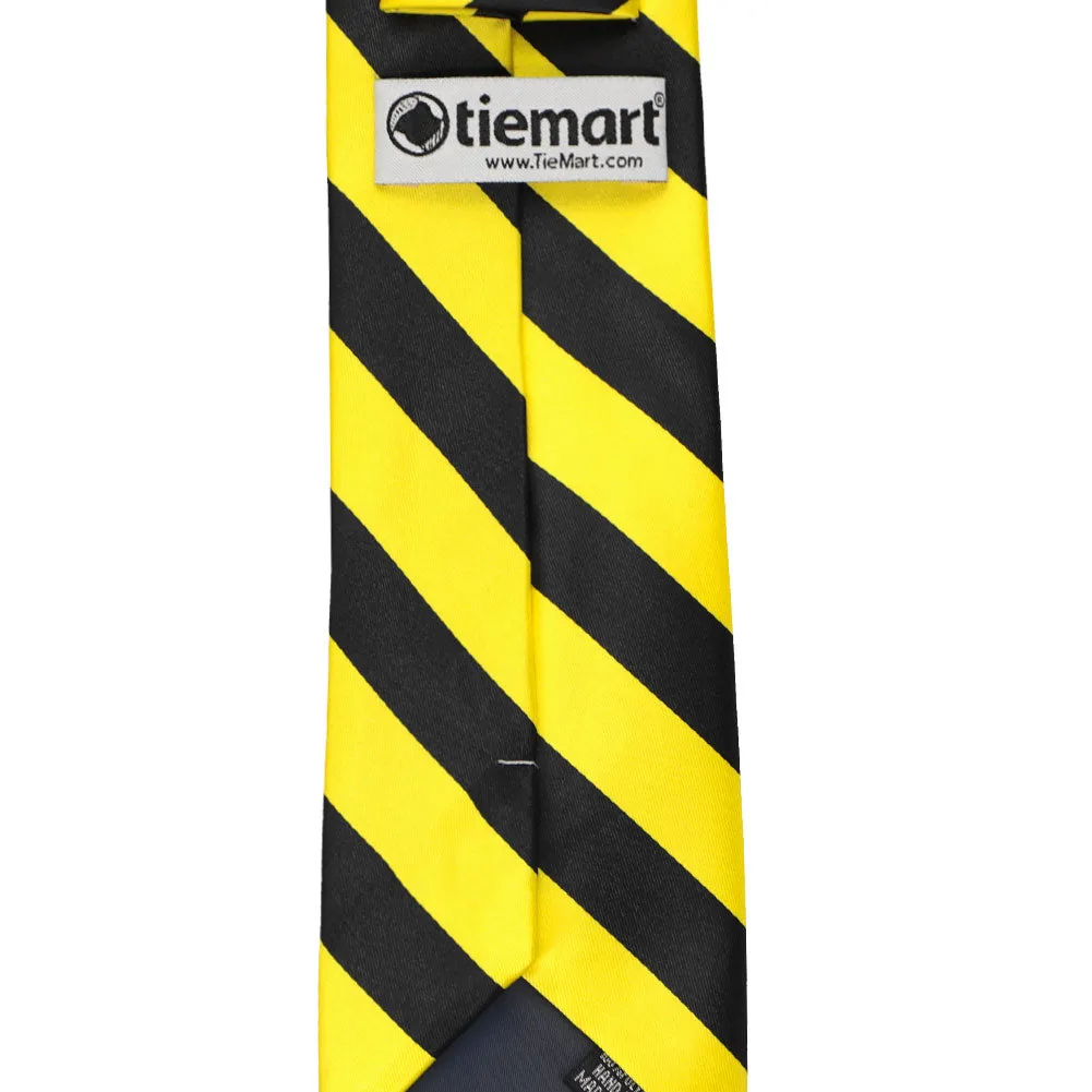 Yellow and Black Striped Tie